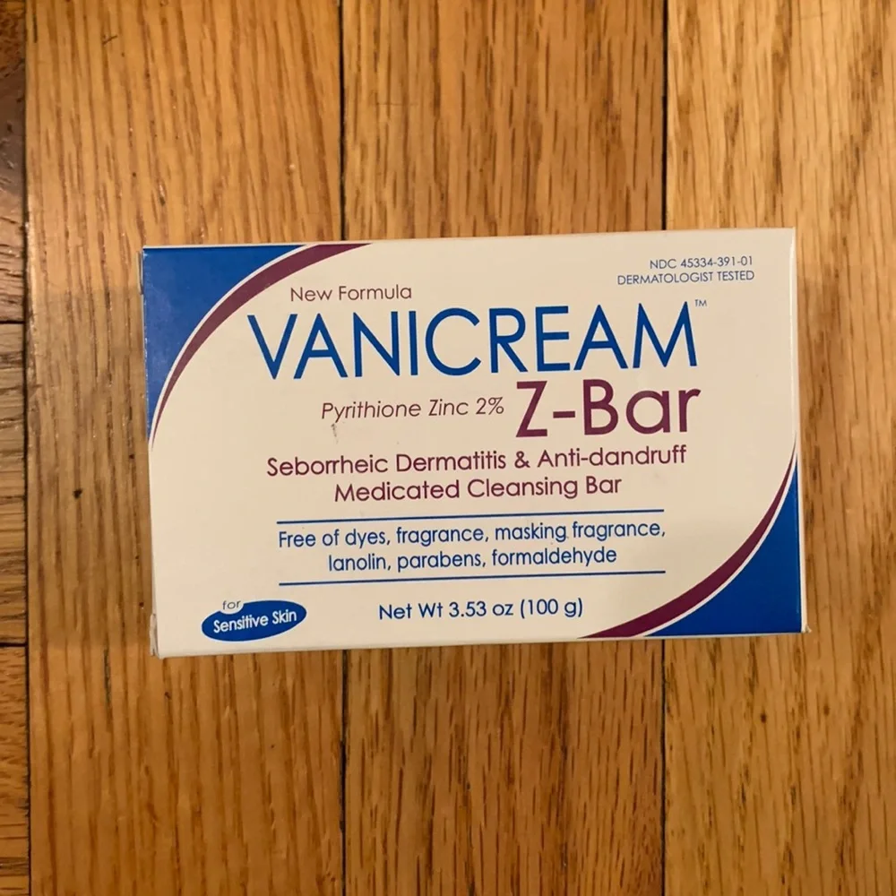 Vanicream Z-Bar Seborrheic Dermatitis Anti-Dandruff Medicated Cleansing Bar New - Picture 1 of 2